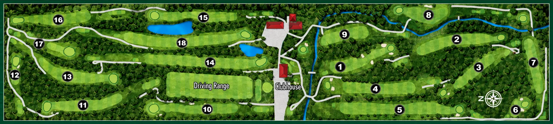 Southern Hills Golf Club course map