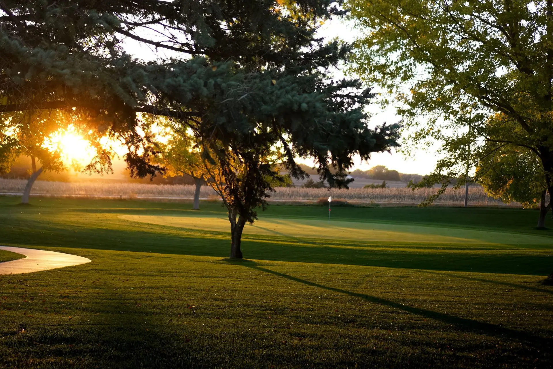 Sunset at Hole 10